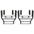 thumbnail image 1 of 2X ABS Carbon Fiber Stickers Decals Central Control Panel Interior Trim Cover for 2015-2020, 1 of 5