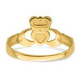 thumbnail image 6 of Primal Gold 10 Karat Yellow Gold High Polished Ladies Claddagh Ring, 6 of 7