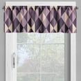 thumbnail image 4 of Ambesonne Geometric Valance & Curtain, Abstract Style Triangles, 55"x30", Dark Purple Lilac, 4 of 6