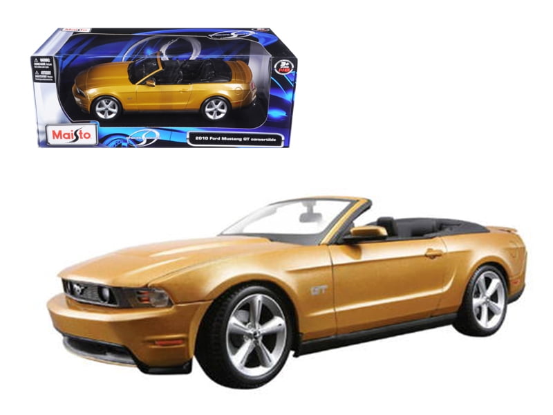 2010 Ford Mustang Convertible Gold 1//18 Diecast Model Car by Maisto 31158gld for sale online