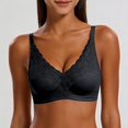 thumbnail image 2 of Scalloped Floral Lace Deep‑V Bra for Women Thin Breathable Elegant Daily‑Date Fashion Undergarment, 2 of 4