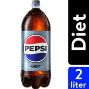 Diet Pepsi Cola Soda Pop, 2 Liter Bottle
