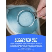 BulkSupplements مسحوق غلوكونات النحاس - 14 ملغ لكل حصة (2 ملغ من النحاس) - 250 غرام (8.8 أوقية)