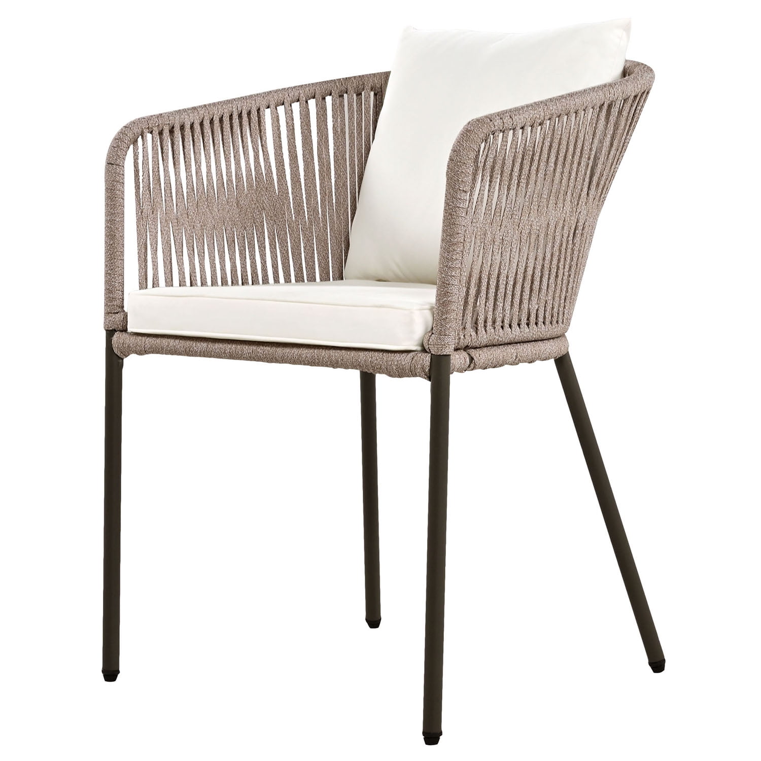 Aimee Lii 7 Pieces Outdoor Patio Dining Set Acacia Wood Garden Table with Umbrella Hole and Rope Metal Frame Chairs, Outdoor Furniture Set, Beige Aimee Lii 7 Pieces Outdoor Patio Dining Set Acacia Wood Garden Table with Umbrella Hole and Rope Metal Frame Chairs, Outdoor Furniture Set, Beige