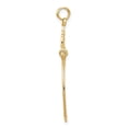 thumbnail image 2 of Real 14kt Yellow Gold Filigree Charm Pendant Holder; for Adults and Teens; for Women and Men, 2 of 4