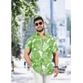 thumbnail image 3 of LA LEELA Men's Hawaiian Shirts Short Sleeve Button Down Shirt Men's Tropical Shirts Casual Vacation Summer Party Shirts for Men Funny M Pear, Floral, 3 of 5