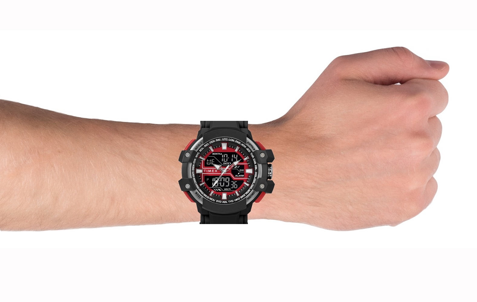 Timex men's guard dgtl bold best sale combo resin strap watch