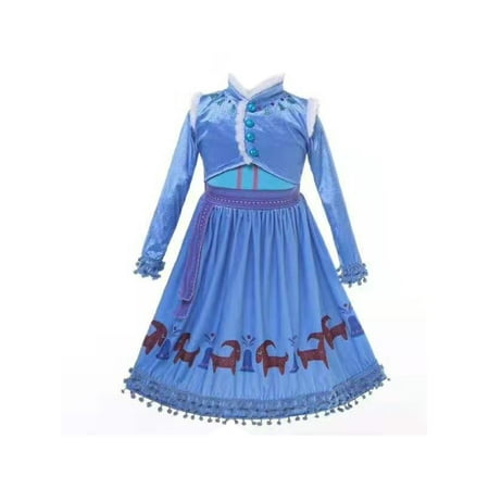 Wenchoice Blue Frozen Adventure Anna Halloween Dress Costume Girls