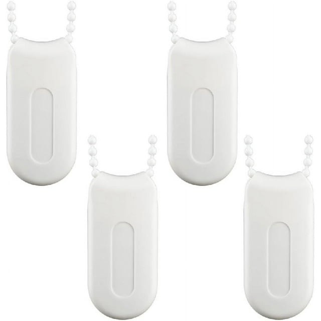 Curtain Cord Weight 4 Pieces White Plastic Blind Accessories Blind Handles Cord Cord Weight Replacement Blinds Weight Chain for Roller Blinds Device Blinds Accessories