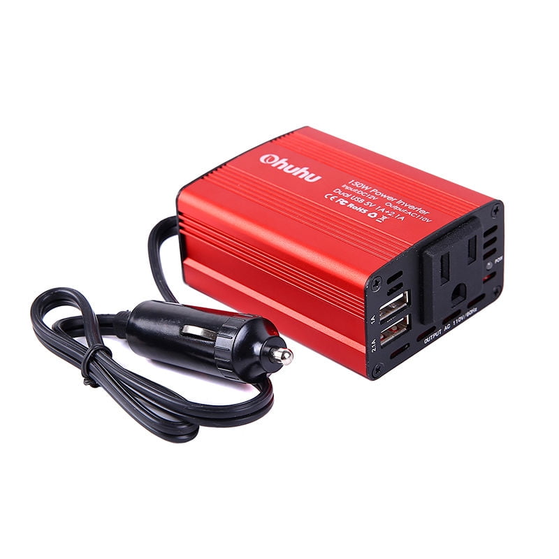 Ohuhu 150W Power Inverter with USB Portable Car AC Adapter