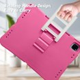 thumbnail image 2 of Kids Case for Apple iPad Pro 11 Inch 2024/2022/2021/2020/2018/ iPad Air 11 2024/ iPad Air 5 4, Lightweight Kids Friendly Kickstand Handle Cute Ladder Design Bumper Back Cover for Girls Boys,Rose, 2 of 6