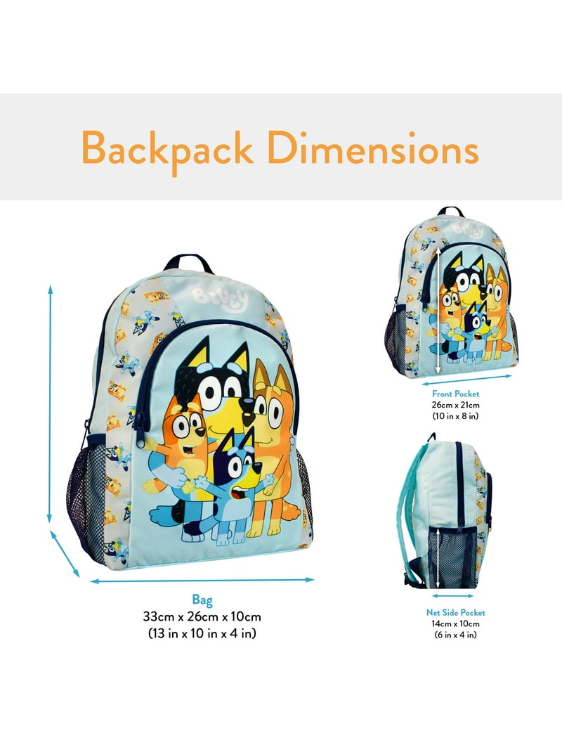 Kidzroom BACKPACK BLUEY JUMP INTO FUN UNISEX - Schooltas - blue/blauw