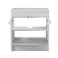 thumbnail image 3 of 30 in. Single Sink Foldable Vanity Cabinet , White, 3 of 6