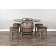 thumbnail image 2 of Sunny Designs Round Pub Table with Wine Barrel Set, 2 of 2