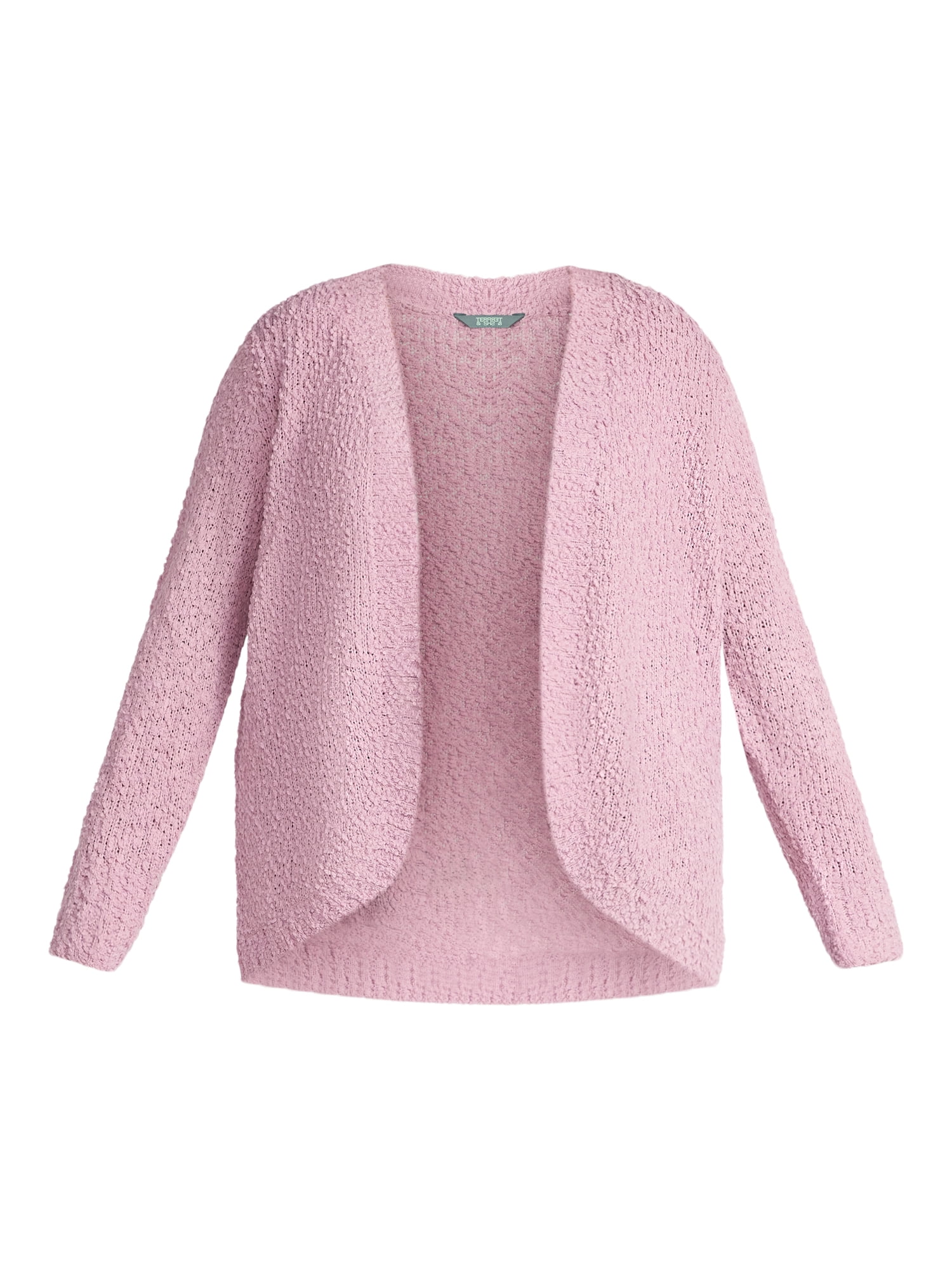 Terra & Sky Women's Plus Size Chenille Cocoon Cardigan Sweater, Midweight, Sizes 0X-5X