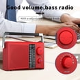 thumbnail image 2 of Radio AM FM portátil LEOTEC con mejor recepción roja, 2 of 7
