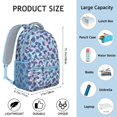 thumbnail image 6 of Leopard Print Backpack for School,Cute School Bag,Schoolbag with Adjustable Shoulder Straps & Padded Back,15.3"x11"x6.7", 6 of 6