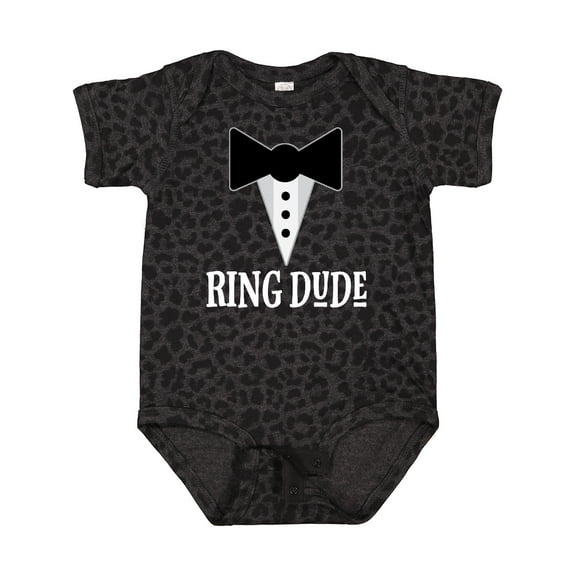 Inktastic Ring Dude Ringbearer Mock Tuxedo Wedding Boys Baby Bodysuit