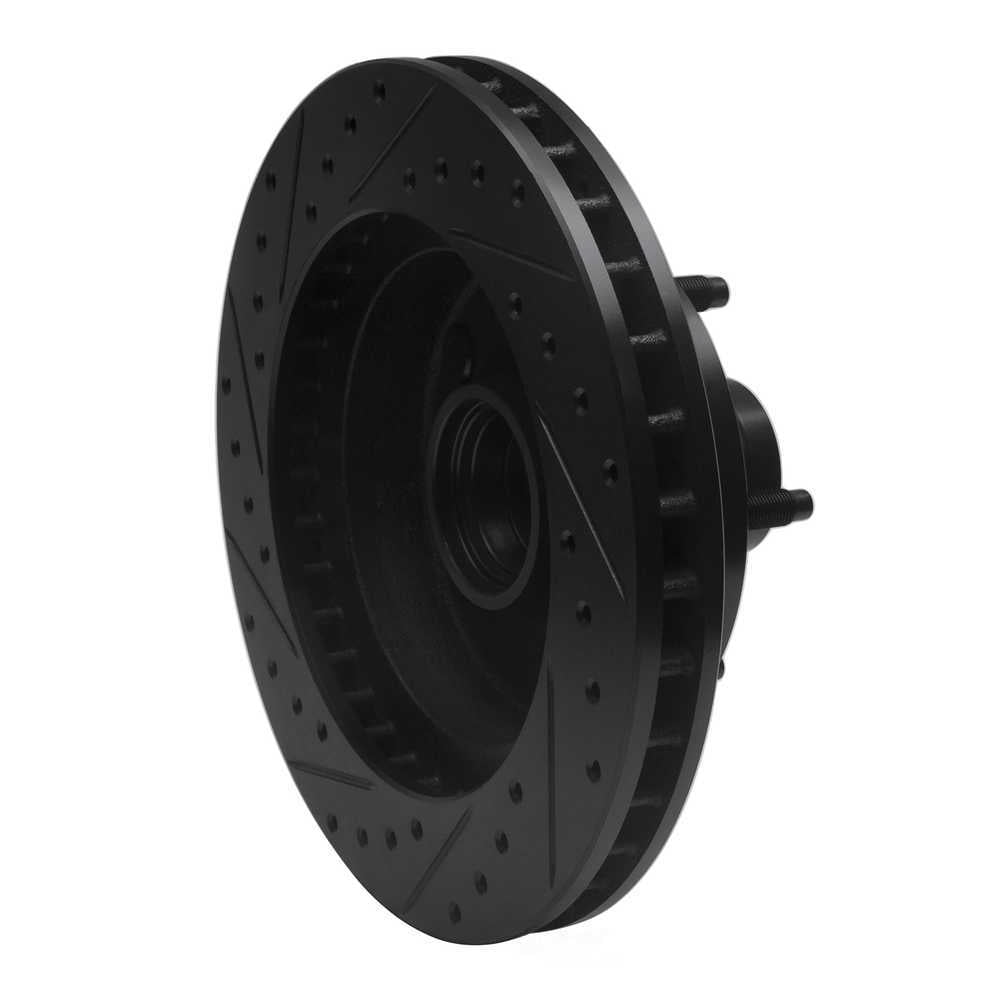 Dynamic Friction Company 633-54097R DFC Brake Rotor - Drilled And Slotted - Black