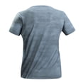 thumbnail image 5 of Men's Solid Color Geometric Jacquard Short Sleeve Round Neck Athletic T-Shirt, Quick-Dry Sporty Top for Training, Running, Gym Workouts and Outdoor Activities Light Blue c XL, 5 of 5