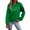 Green, variant on Lightweight Sweatshirts For Women Crew Neck Long Sleeve Smile Printed Shirt Casual Sports Workout Loose Fit Shirts
