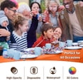 thumbnail image 3 of Amscan Plastic Table Cover Roll with Slide Cutter, Orange Peel, 54 in x 126 ft, 3 of 6