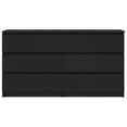 thumbnail image 4 of Algherohein Wood Black 6 Drawer Dresser for Bedroom,Tall Dressers Chest of Drawers,Adult, 4 of 7