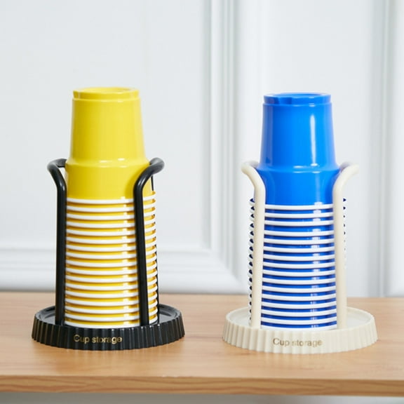 Dusknt Clearance Sale! Storage Rack, Disposable Cup Paper Cup Holder Black Disposable Cup Dispenser Home Coffee Cup Holder Cup Storage Rack, 1X Disposable Cup Paper Cup Holder