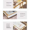 thumbnail image 3 of 2 Tier Cosmetic Storage Shelf Large Capacity Metal Storage Shelf Rack for Bathroom Kitchen, 3 of 7