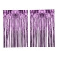 thumbnail image 3 of 2x Cortinas con flecos de aluminio brillante para decoración de fiestas, fondo para fotomatón Rosa claro, 3 of 9