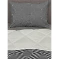 thumbnail image 3 of Black and White Comforter & Sham Bedding Set, Spiral Lines Hexagons Pattern with Monochrome Geometric Illustration, 3 pcs Duvet Set Microfiber Filling Quilt, 5 Sizes, Black and White, by Ambesonne, 3 of 4