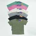 thumbnail image 2 of Washed HEAVYWEIGHT 225gsm Oversized Boxy Tees HIGH LEVEL HL brand Blank T-shirt stonewashed Casual Classic (Pink, M), 2 of 40