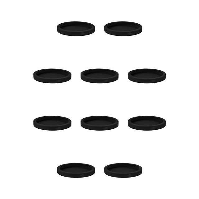Methold Reemplazo del protector de la caja del del teléfono de silicona de la cubierta del inalámbrico para Magsafe, negro Negro 10piezas