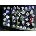 thumbnail image 1 of hojas de pegatinas navideñas para ventanas, pegatinas de copos de nieve, pegatinas para fiestas navideñas, 1 of 5