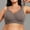 Dark Gray, variant on Everyday Comfort Wireless Bra Workout Plus Size Wireless Cotton Underwear Seamless Crop Yoga Bra Top Plus Size Underwear All Day Wear Seamless Yoga Bra