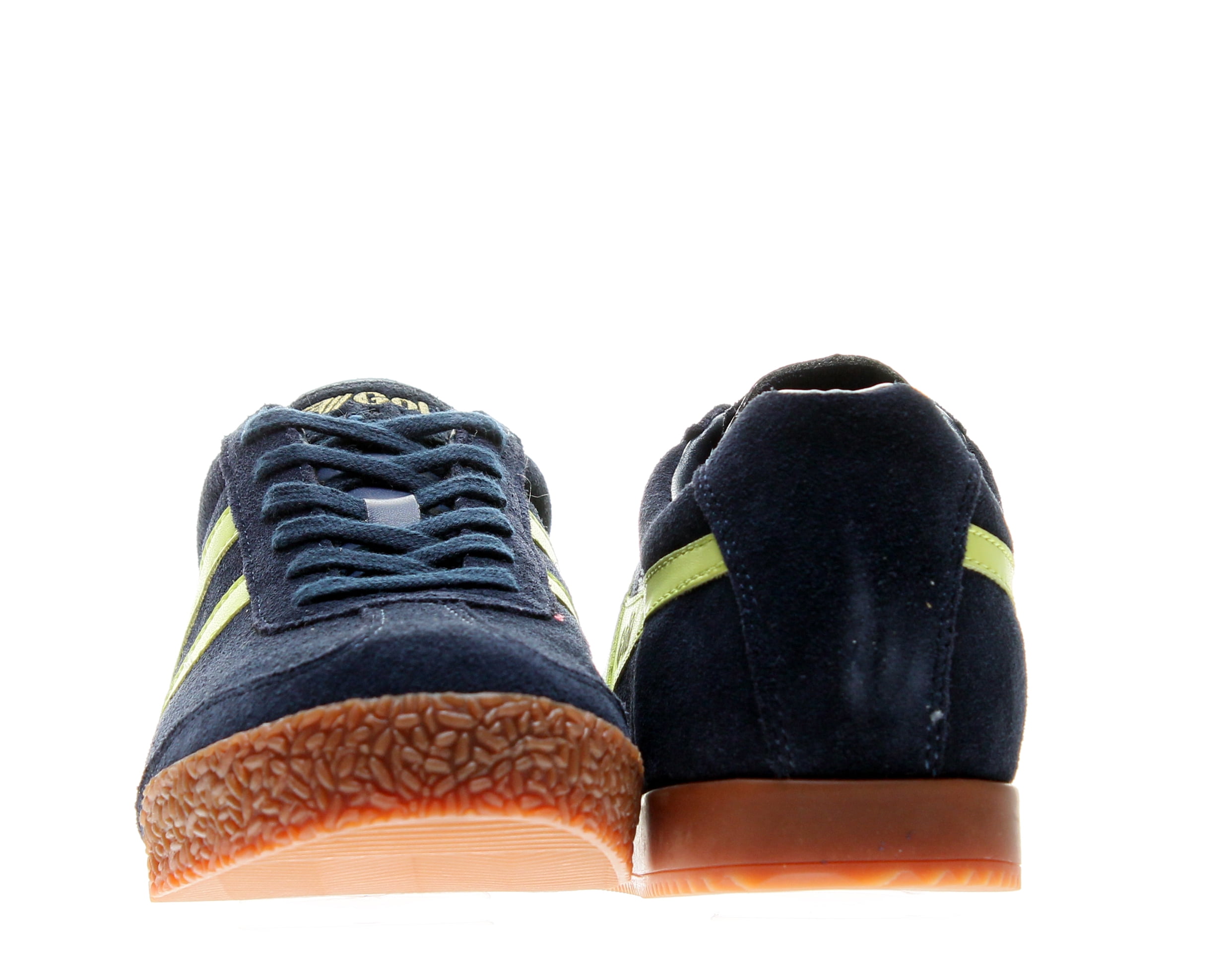 Gola Harrier Suede Navy/Acid Yellow Men's Running Shoes CMA192EQ Gola Harrier Suede Navy/Acid Yellow Men's Running Shoes CMA192EQ