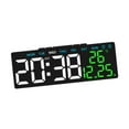 thumbnail image 5 of yotijay Digital Alarm Clock Electric Desk Clock 3 Level Brightness Adjustment Home Decor Black Shell, 5 of 9