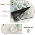 thumbnail image 6 of Round Rugs 5Ft, Spring Floral Round Area Rug Washable Indoor Throw Carpet, Daisy Eucalyptus Leaves Watercolor Rustic Soft Non Slip Circle Rug for Cabinet Bathroom Home Decor Aesthetic, 6 of 8