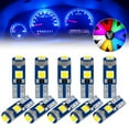 thumbnail image 4 of Fznkrag 10 Pcs T5 LED Bulb Dashboard Dash Lights, 3030 SMD, 12V, White, 4 of 10