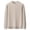 Beige, variant on Men's Sweater Solid Color Long Sleeve Casual Warm Fleece Lined Fall Winter Pullover Sweater
