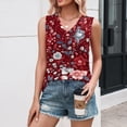 thumbnail image 2 of Tank Top for Women V Neck Loose Fit Sleeveless Summer Tops Business Casual Outfits Dressy Blouses Shirts, 2 of 5