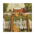 thumbnail image 1 of A Barnyard Fence Scene - Canvas, 1 of 10