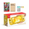 Nintendo Switch Lite Yellow with Super Mario Odyssey and Mytrix Accessories NS Game Disc Bundle Best Holiday Gift