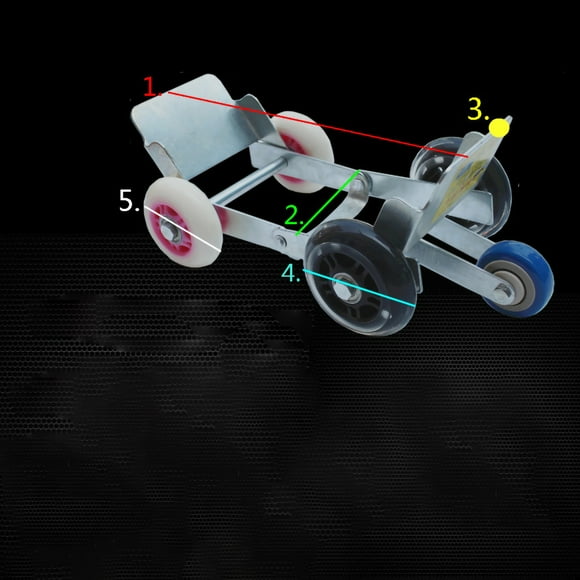 Flat Tire Wheel Trailer Flat Tire Trolley Flat Tire Move Tool Heavy Duty Movers Flat Tire Booster Trolly Emergency Tire Roller Move Tool With 5 Wheels For Heavy Duty Bicycle