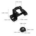 Inner Ceiling Fan BESTYASH Ceiling Fan Mounting Bracket Kit, Iron Slope Ceiling Adapter ...
