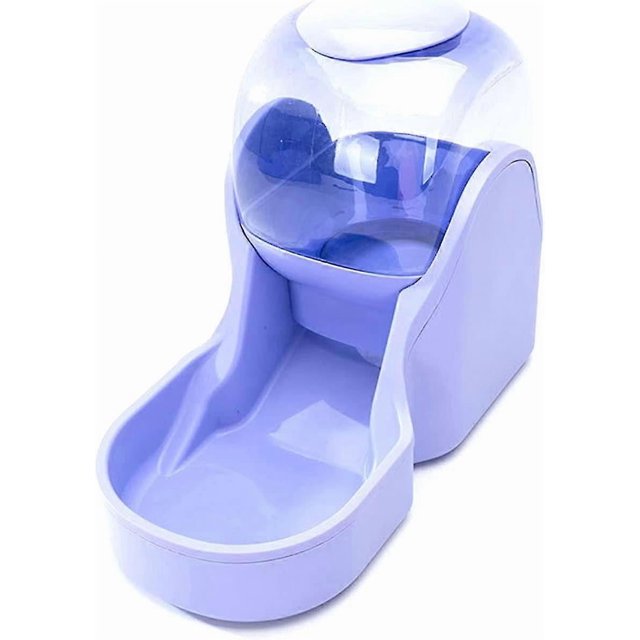 Kibble And Water Dispenser, Water (3.8 L) And Food (1.5 Kg) Dispenser For Dogs And Cats, Plastic, Pet Water Dispenser, Pet Bowl (food Feeder, Blue)