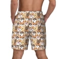 thumbnail image 4 of Haiem Cute Puppy Mens Swim Trunks with Compression Liner 2 in 1 Swimming Shorts Stretch Swimwear Quick Dry,Board Shorts-Medium, 4 of 9