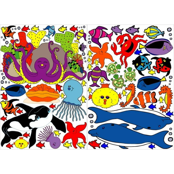 Under the Sea Wall Decals/Under Water Wall Decor/Under Sea Creatures