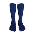 thumbnail image 5 of Honeii Navy Blue Print Calf Socks Sports Socks Seamless Toe, Trouser Socks,Knee High Long Socks for Women and Men-One Size, 5 of 8
