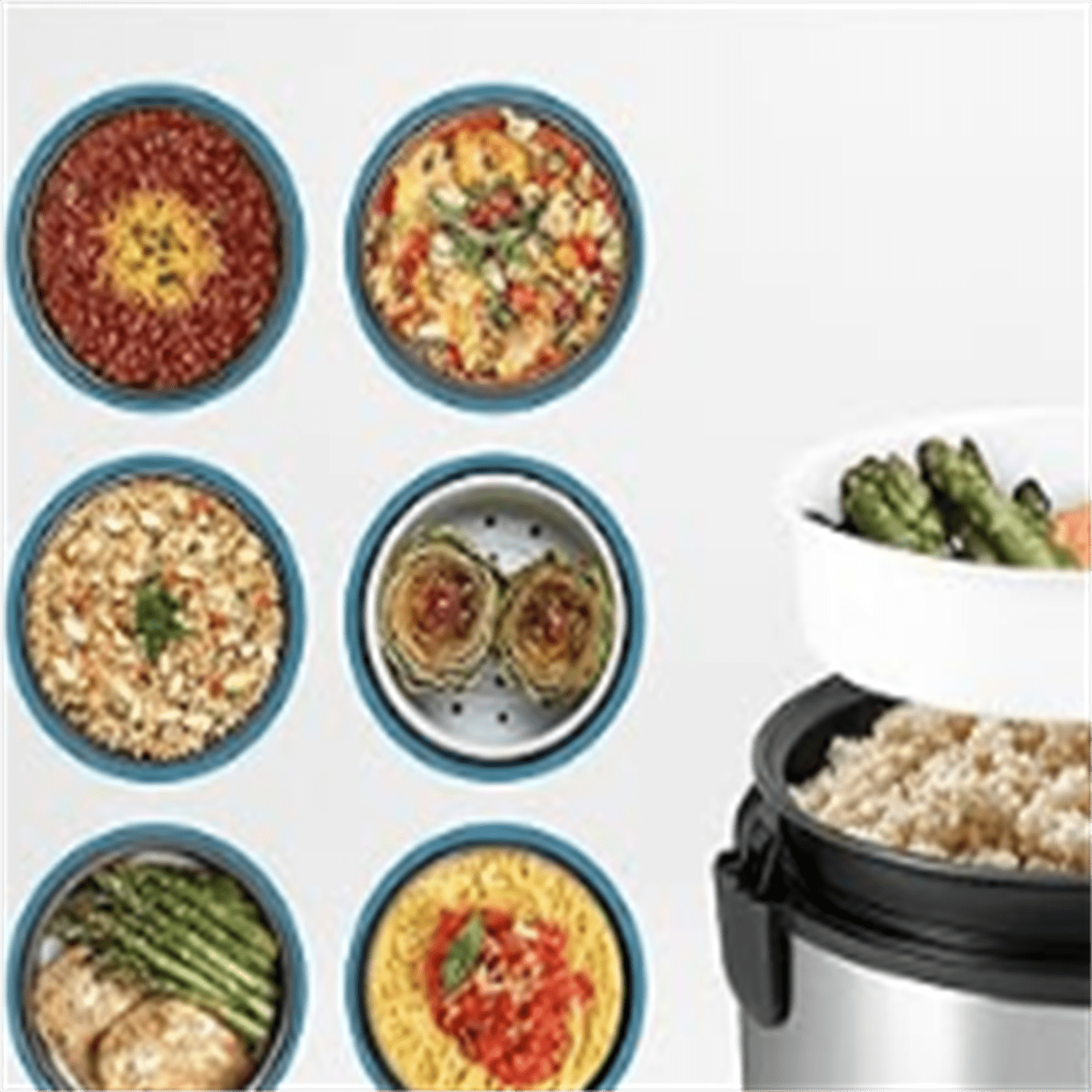 Housewares Professional  20 Cup (Cooked) Digital Rice Cooker, Food Steamer, Slow Cooker, Stainless Exterior/Nonstick Pot, Silver, Black, 10-cup uncooked/20-cup cooked/4QT
